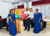 கல்வி பயிலும் விசேட தேவை உடைய பிள்ளைக்கு தேவையான பம்பஸ் வழங்கி வைத்தல்.